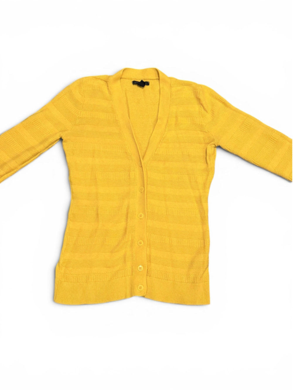 Tommy Hilfiger Women’s Gold Button Front Knit Cardigan Sweater Sz S - Picture 3 of 7